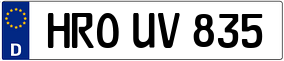 Trailer License Plate